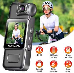 Nouveauté Mini caméra compacte portée par le corps 4K IR Vision nocturne Caméra d'<span class=keywords><strong>action</strong></span> à rotation de 180 degrés - Product Image 6