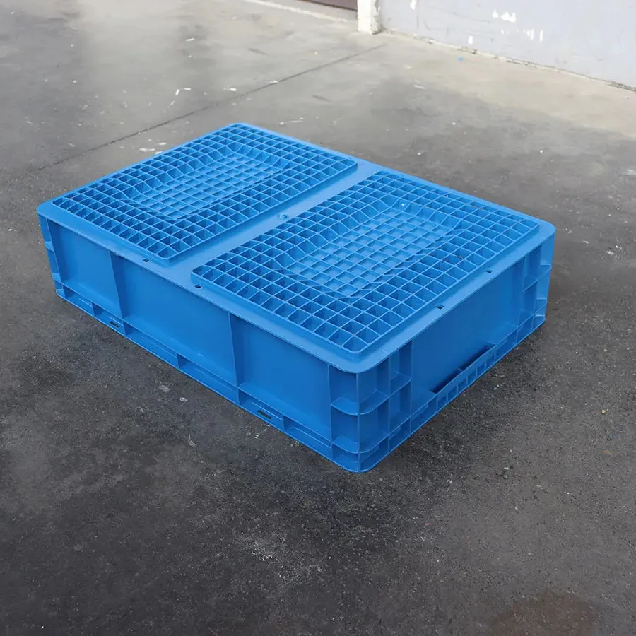 Eu46148 600*400*148mm sıcak satış plastik ciro hareketli konteyner ve kutu dikdörtgen lojistik kutusu