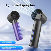Mini ventilateur humidificateur rechargeable, brumisateur portable haute vitesse pour le voyage, Nouveauté 2026