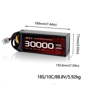 Chất lượng hàng đầu 6s12s14s18s24s 5C Lithium ion polymer LiPo pin lớn bay không người lái 30Ah Pin lithium pin trạng thái rắn - Product Image 2