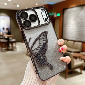 เคสโทรศัพท์ลายการ์ตูน 3 มิติ แบบพิมพ์อิเล็กทรอนิกส์ ลายผีเสื้อ ทรายไหล สำหรับ iPhone 17 16 15 14 13 12 11Pro Max Plus  วัสดุ TPU - Product Image 6