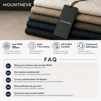 Chaleco Acolchado Personalizado para Hombre, Chaleco Cortavientos sin Mangas con Cuello Alto, para Exteriores, OEM ODM MOUNTNEVE