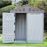 Abri de rangement étanche en HDPE et métal/plastique de style chinois à bas prix, 116*226*250cm, garantie 8-10 ans, pour usage bureautique