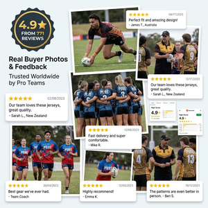 Uniformes de rugby personnalisés avec impression de logo gratuite, tissu de qualité supérieure, maillot de rugby, vêtements de sport Au Team, OEM, shorts de rugby respirants - Product Image 4