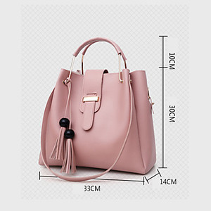 Conjunto de Tres Piezas: Bolso de Mano para Mujer de Gran Capacidad, Bolsos de Hombro y Bandolera de Lujo para Dama, Monedero Pequeño, Bolso de Cuero de Calidad - Product Image 3