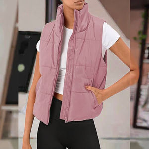 Chaleco Acolchado de Invierno para Mujer, Ligero, Impermeable, Cortavientos, Transpirable, Plegable, Ropa de Calle, Moda, OEM - Product Image 3