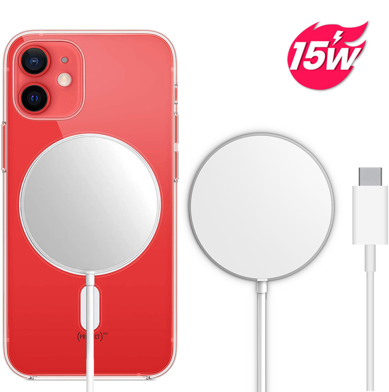 Wholesale Qi Type C Plug Alloy Magnetic Mobile Wireless Charger 7.5w Magsafing Wireless Charging For iPhone 13