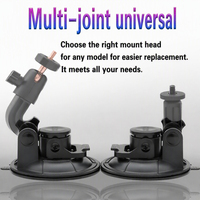 Support de fixation à ventouse robuste de 90 mm pour caméra sportive DJI Osmo Action GoPro Insta360, support de téléphone pour pare-brise de voiture