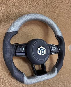 Volant en fibre de carbone compatible avec Volkswagen Polo gti Scirocco GTS GTE GLI R-Line <span class=keywords><strong>Golf</strong></span> 6 Mk4 Mk5 Mk7 <span class=keywords><strong>GTD</strong></span> CC Polo Jetta Passat - Product Image 3