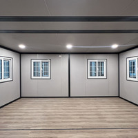 Maison conteneur préfabriquée mobile et pliable de 20 pieds, extensible, avec panneaux sandwich, pour usage scolaire - Design moderne, prix bas