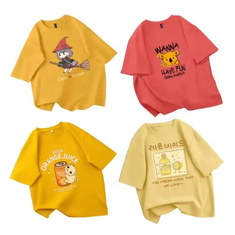 Camisetas de manga corta informales para mujer, Túnica de cuello redondo, Camiseta holgada y cómoda, blusa ligera y bonita