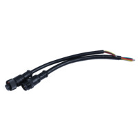 1 2 3 4 5 دبوس M14 بولي كلوريد الفينيل مصبوب IP65 ذكر أنثى