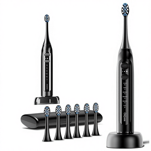 Cepillo de Dientes Eléctrico Sónico <span class=keywords><strong>Onlyone</strong></span> para Adultos, Recargable, Ultrasónico, 8 Cabezales de Cepillo, Estuche de Viaje, Base de Carga, Carga Inalámbrica 5 - Product Image 1