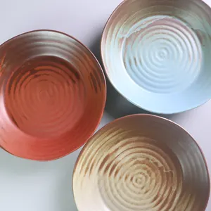 Ceramic Special Shape Ceramic Spaghetti Plate Factory Price Wholesale Salad Plate Porcelain Dish Dinner Soup Plate