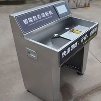 Nouvelle machine commerciale automatique pour peler et découper les crevettes, fonction d'ouverture du dos et de désvelettage, marque Meijin, 45-60 kg/h