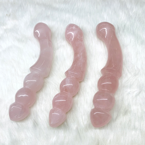 Großhandel handgemachte natürliche rosa Kristall <span class=keywords><strong>Penis</strong></span> Dildo Rosenquarz Vergnügen Sexspielzeug Heilung Stein Kristall Massage Zauberstab - Product Image 6