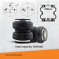 Kit de ressorts pneumatiques arrière d'usine MaXpeedingrods pour Ford F-150 2015-2020 jusqu'à 5000 LBS