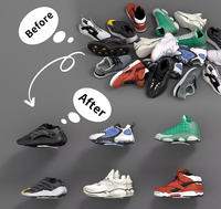 Étagères d'affichage Slatwall en acrylique transparent étagère à chaussures en acrylique murale pour chaussures de collection et organisateur