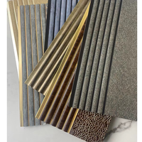 Panneaux muraux de décoration intérieure de luxe PS Panneau mural cannelé en polystyrène matière plastique Panneaux muraux de design intérieur