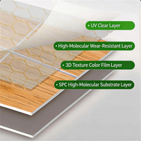 Panel de Pared SPC Impermeable, Revestimiento de Plástico Compuesto de Piedra, Tablero de PVC, Fácil Instalación para Baño, Ducha, Cocina, Decoración de Interiores