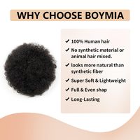 Extensions de cheveux naturels pour femmes, postiches queue de cheval bouclée afro, extensions de cheveux naturels bouclés crépus avec cordon de serrage de 4 à 6 pouces