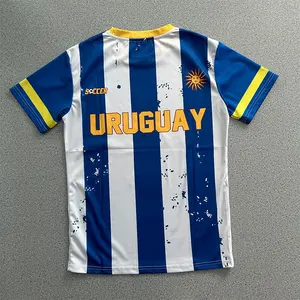 Moda manga corta todo estampado Uruguay bandera cuello redondo niños camiseta
