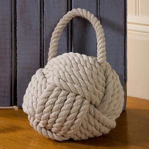 Decorative <strong>Door</strong> Stopper Window Wedge Ivory Rope <strong>Knot</strong> Cotton <strong>Door</strong> <strong>Stop</strong> - Product Image 5