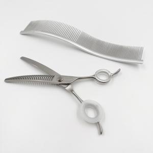 <span class=keywords><strong>Spazzola</strong></span> <span class=keywords><strong>per</strong></span> toelettatura Feather S Curve 24CM in acciaio inossidabile e rame ecologico, nera, <span class=keywords><strong>per</strong></span> cani e gatti - Product Image 3