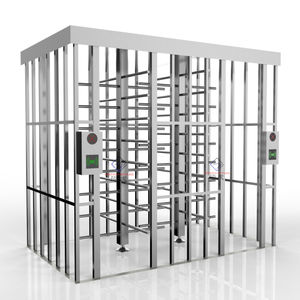 Индивидуальный турникет-калитка полной высоты с защитой от обхода, системой контроля доступа по реальным данным, защитой IP66, двусторонним движением, из нержавеющей стали - Product Image 3