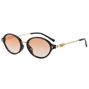 Lunettes de soleil rétro œil de chat pour femmes, monture intégrale, protection UV400, style ovale - Product Image 3
