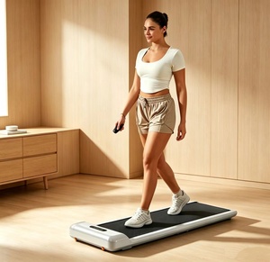 Tapis roulant portable électrique pliable à inclinaison réglable 8% <span class=keywords><strong>de</strong></span> pente, silencieux, vitesse 1-8,3 km/h pour la maison et les petits exercices - Product Image 1