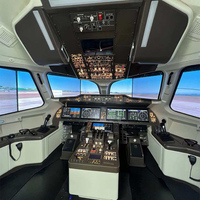 Simulateur de vol d'avion A320 FMS Trainer, cockpit en acier/métal, construction professionnelle pour dispositif d'entraînement pour l'aviation