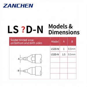 Punta per saldatura di precisione serie LS2D <span class=keywords><strong>N</strong></span> LS3D <span class=keywords><strong>N</strong></span> <span class=keywords><strong>L</strong></span> con nucleo cavo per robot di saldatura automatico Unix - Product Image 3