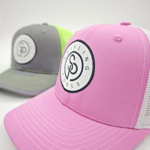 Casquette de cycliste Richardson 112 en tissu éponge avec patch en cuir personnalisé et badge tissé, style hip-hop, dos en maille, performance, personnalisable avec votre marque - Product Image 5