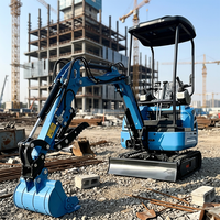 Excavator 2 Ton Rendah Kebisingan, Mini Excavator, Mini Digger, Micro Mini Excavator untuk Penggunaan di Area Perumahan Urban