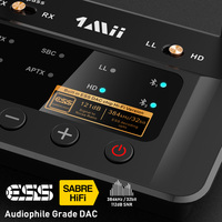 Décodeur audio DAC HiFi USB 1Mii B03Pro avec récepteur Aptx-LL/HD et adaptatif Bluetooth 5.2 émetteur pour TV, haut-parleurs