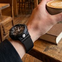 Bracelet en métal milanais adapté aux montres Casio GA2100, Ga900, Ga110, bracelet de remplacement magnétique