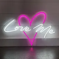 Newish Portable Led acrilico Bud Light Heart insegne al Neon Love Letters Sign da Neon Sign Maker