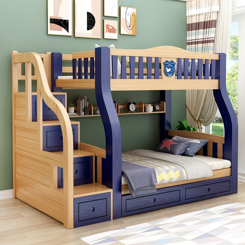 bunk beds with slide out bed underneath