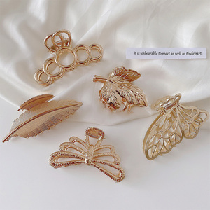 กิ๊บติดผมรูปแมวโลหะผีเสื้อสำหรับผู้หญิง,ที่หนีบผมแบบเฉพาะอุปกรณ์เสริมคุณภาพสูงแฟนซีดีไซน์สีทอง - Product Image 2