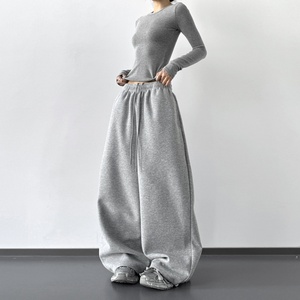 <span class=keywords><strong>Pantaloni</strong></span> Sportivi Classici Grigi da <span class=keywords><strong>Donna</strong></span>, Nuova Collezione Autunno 2026, Vita Alta, Traspiranti, Vestibilità Ampia, Casual, Gamba <span class=keywords><strong>Larga</strong></span>, Taglia XL - Product Image 3
