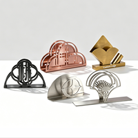 Porte-serviettes en acier inoxydable, distributeur de mouchoirs de table, boîte pour la maison, les fêtes, la décoration de table à manger