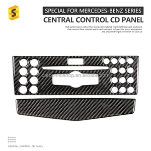 Pegatina Interior Central de Fibra de Carbono 3K para C300 W204 2007 2009 2010 2011 2012 2013 2014 - Product Image 3