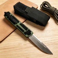 Couteau de chasse pliable portable en acier D2 avec manche en alliage d'aluminium T6, outil de poche EDC pour la survie en plein air