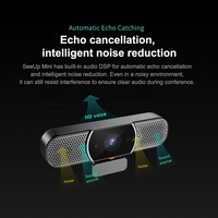 Webcam konferensi video pintar 1080p, kamera web full hd tablet dengan mikrofon