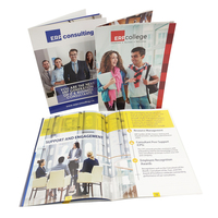 Brochure personnalisée bon marché imprimée en offset sur papier glacé 250 g/m² A4 A5