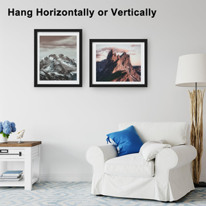 Classic <b>Black</b> Wooden Poster Frame Tempered Glass Wall Hook Includes 11x14 Picture Poster 16 X 20 Matted Frames - Product Image 3