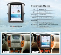Navigation GPS Android 12,1'' pour Toyota Land Cruiser LC100 2003-2007 Autoradio Carplay Lecteur multimédia DVD Bluetooth DSP