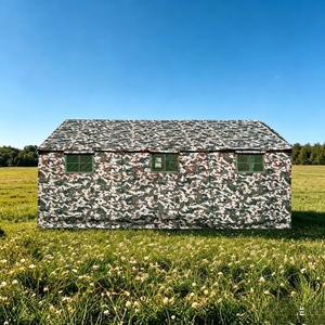 Tente de camping portable camouflage quatre saisons à double couche avec poteaux en aluminium à ouverture rapide - Product Image 3