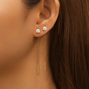 2025 ultimi orecchini pendenti in argento Sterling 925 <span class=keywords><strong>ROXI</strong></span> con zircone intarsiato placcato in oro 18K Design classico per le donne regalo perfetto - Product Image 3